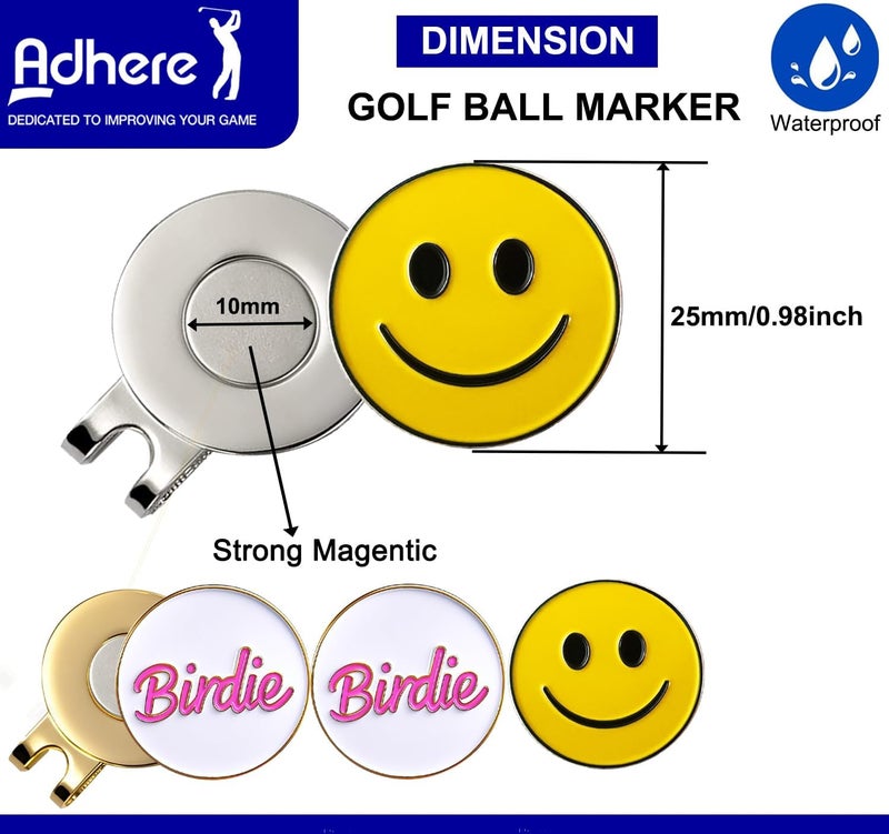 Adhere Golf Ball Markers Personlized Logo Enamel with A Strong Magnetic Hat Clips A Premium Golf Gifts for Golfer - Image 2